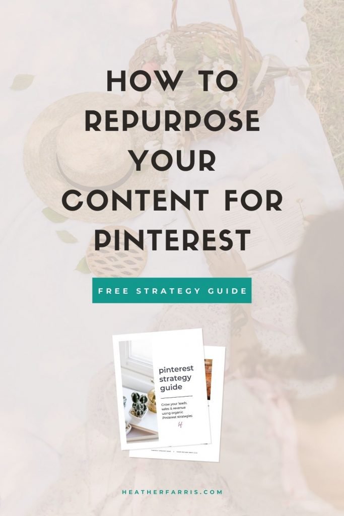 Are you wondering how you can repurpose your content for Pinterest and other social media channels? We spend too much time doing work once instead of repurposing that content. When you start a blog you don't need to reinvent the wheel for Pinterest Marketing Strategy. Learn how to repurpose your blog content to use across all the platforms you use!